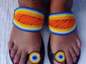 Maasai beaded sandals