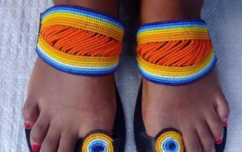 Maasai beaded sandals